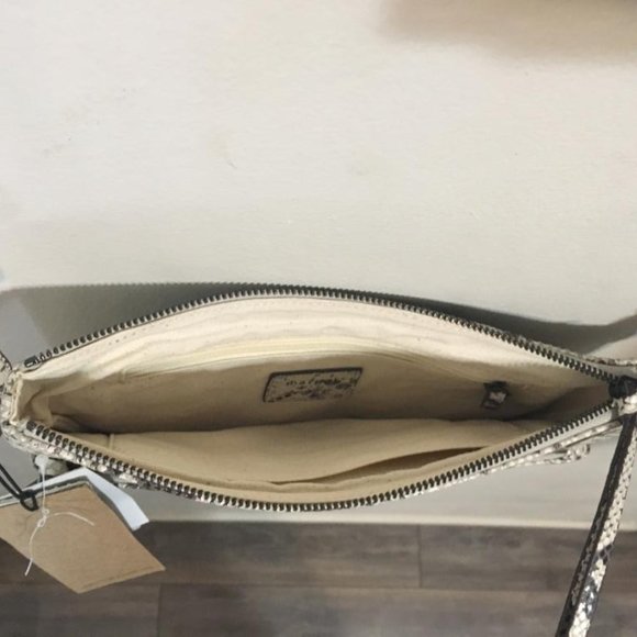 Margot - Small Double Zip Snake Printed Crossbody - Picture 4 of 5